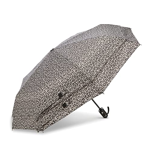 Samsonite Kompakter Regenschirm mit automatischer Öffnung/Schließung, Grau/Schwarz Gepard, ONESIZE von Samsonite