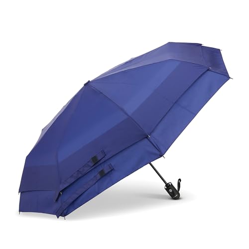 Samsonite Kompakter Regenschirm mit automatischer Öffnung/Schließung, Neu, blau, ONESIZE von Samsonite