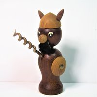 Teak Flaschenöffner, Wikinger Flaschenöffner + Flaschenstopper von SamsonsTreasureChest