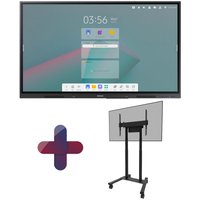 Samsung Flip WA65C Smart Signage Touch Display 164 cm 65 Zoll + Neomounts FL55-875BL1 MOVE motorisierter Rollwagen von Samsung