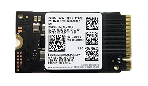 OEM Samsung MZALQ256B 256GB M.2 PCIe NVME Solid State Drive SSD MZALQ256HBJD 42mm 2242 Formfaktor M Key von Samsung