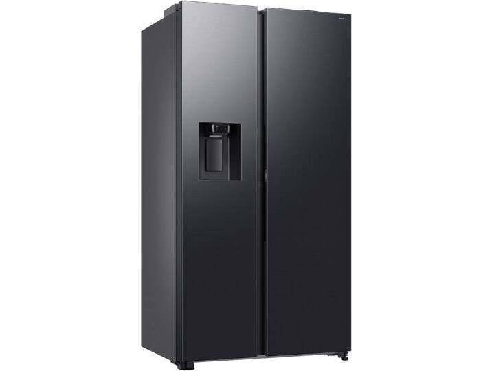 SAMSUNG Side-by-Side RS80F65KDF , D (A-G), silber (schwarz steel), B:91,2cm H:178cm T:72,6cm, Kühlschränke von Samsung