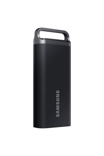SAMSUNG T5 EVO Portable SSD 4TB USB 3.2 Gen 1 Externes Solid State Drive Lese- und Schreibgeschwindigkeit bis zu 460MB/s zum Erstellen von Spielen und Inhalten, Schwarz von SAMSUNG