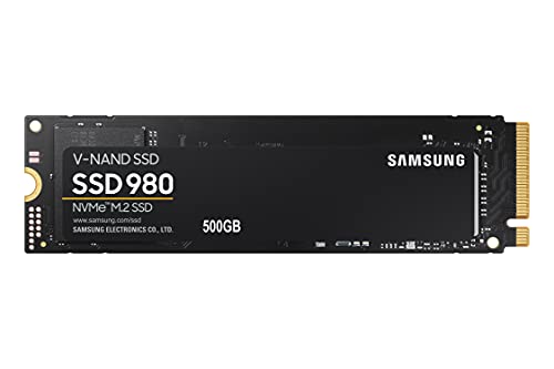 Samsung 980 NVMe M.2 SSD, 1 TB, PCIe 3.0, 3.500 MB/s Lesen, 3.000 MB/s Schreiben, Interne SSD für Gaming und Alltagsanwendungen, MZ-V8V1T0BW von Samsung