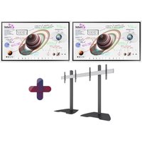 Samsung Flip Pro 2x WM55B Flipchart 138,7 cm 55 Zoll inkl. Neomounts Pro NMPRO-S21 Dual Standfuß von Samsung