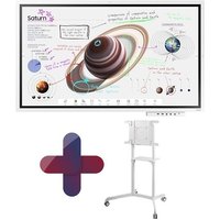 Samsung Flip Pro WM55B Flipchart 138,7 cm 55 Zoll inkl. Neomounts NS-M1250 rotierbarer Rollwagen & Tray CY-TF65BBC von Samsung