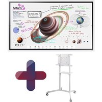 Samsung Flip Pro WM55B Flipchart 138,7 cm 55 Zoll inkl. Neomounts NS-M1250 rotierbarer Rollwagen von Samsung