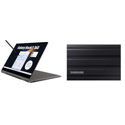 Samsung Galaxy Book3 360 Laptop & Portable SSD T7 Shield, 1 TB von Samsung