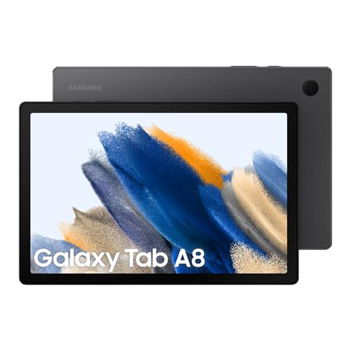 Samsung Galaxy Tab A8, Android Tablet, LTE, 7.040 mAh Akku, 10,5 Zoll TFT Display, vier Lautsprecher, 32 GB/3 GB RAM, Tablet in Grau von Samsung