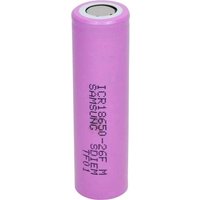 Samsung ICR18650-26 Spezial-Akku 18650 Flat-Top Li-Ion 3.7V 2550 mAh von Samsung