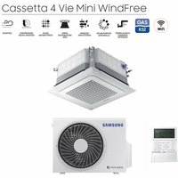 Inverter-Klimaanlage Samsung Cassette 4-Way Mini Windfree 12000 btu R-32 AC035RNNDKG mit Panel und verkabelter Steuerung - new von Samsung