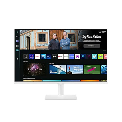 Samsung M5 Smart Monitor S32BM501EU, 32 Zoll, VA-Panel, Bildschirm mit Lautsprechern, Full HD-Auflösung, Bildwiederholrate 60 Hz, 3-seitig fast rahmenloses Design, Smart TV Apps mit Fernbedienung von Samsung