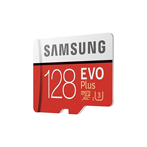 Samsung MB-MC128GA/EU EVO Plus 128 GB microSDXC UHS-I U3 Speicherkarte inkl. SD-Adapter Rot/Weiß von Samsung