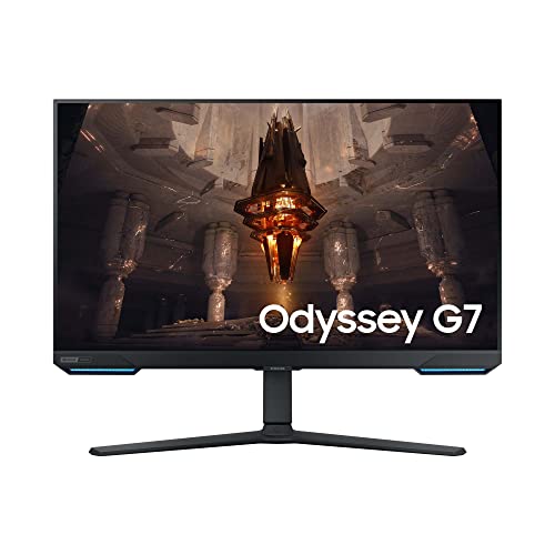 Samsung Odyssey G70B Gaming Monitor S32BG700EU, 32 Zoll, IPS-Panel, UHD-Auflösung, FreeSync Premium Pro, G-Sync kompatibel, 1 ms (G/G) Reaktionszeit, Bildwiederholrate 144 Hz, Schwarz von Samsung