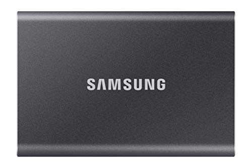Samsung Portable SSD T7, SSD 4 TB, USB 3.2 Gen.2, 1.050 MB/s Lesen, 1.000 MB/s Schreiben, Externe SSD-Festplatte für iPhone 15 und neuer, Mac, PC, Smartphone und Spielkonsole, Grau, MU-PC4T0T/WW Samsung Portable SSD T7, SSD 4 TB, USB 3.2 Gen.2, 1.050 MB/s Lesen, 1.000 MB/s Schreiben, Externe SSD-Festplatte für iPhone 15 und neuer, Mac, PC, Smartphone und Spielkonsole, Grau, MU-PC4T0T/WW von Samsung