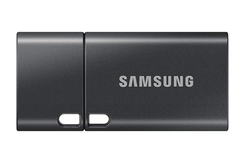 Samsung USB-Stick, USB-C, 512 GB, 400 MB/s Lesen, 110 MB/s Schreiben, USB 3.2 Gen1 Flash Drive für Notebooks, Tablets und Smartphones, Titan Gray, MUF-512DA4/APC von Samsung