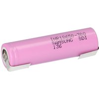 Samsung - inr 18650 30Q Akku 3,7V Li-Ion 3000 mAh 15A mit u Lötfahne von Samsung