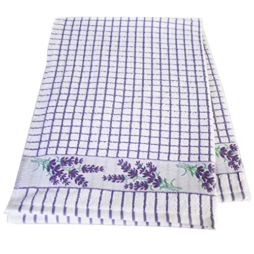 Samuel Lamont & Sons Poli-dri Jacquard-Geschirrtuch, Lavendel, Größe 50 x 70 cm, 100% Baumwoll-Frottee, Ultra-saugfähig und superweich, maschinenwaschbar, Lila, Einheitsgröße von Samuel Lamont