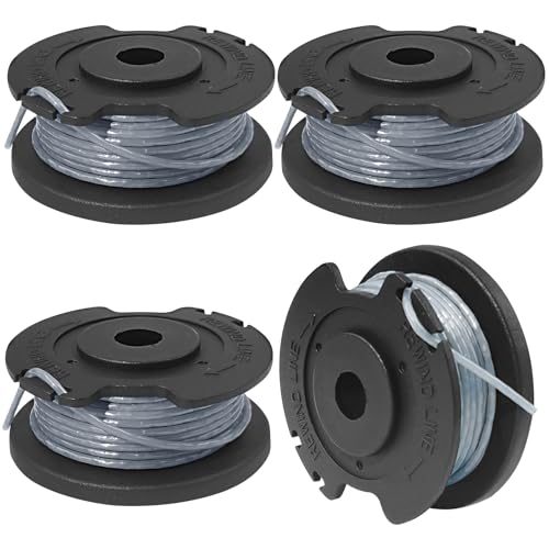 Samulee 4 Stück Ersatzfadenspule, Ø1.65 mm-5m Länge Rasentrimmer Spule, Nylon Rasentrimmer-Ersatzfadenspule, Rasentrimmer Fadenspule, Kompatibel mit gängigen Modellen, bietet langanhaltende Nutzung Samulee 4 Stück Ersatzfadenspule, Ø1.65 mm-5m Länge Rasentrimmer Spule, Nylon Rasentrimmer-Ersatzfadenspule, Rasentrimmer Fadenspule, Kompatibel mit gängigen Modellen, bietet langanhaltende Nutzung von Samulee