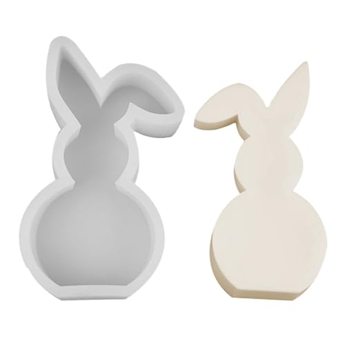 Hasen Kerzenform - Ostern Kaninchen Silikonformen Gießformen, 3D Hasenform Für Ostern, Niedliche Hasenform, Kerzenform Für Wac Osterhase Silikonform DIY Hasenform Für Ostern, Ostergeschenke von Samuliy