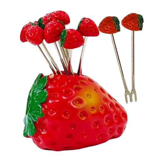Kleine Gabeln für Vorspeisen - Besteck Aus Rostfreiem Edelstahl,10 Stück Edelstahl Küchenhelfer für die Verwendung als Tisch- und Schreibtischdekoration bei Hauspartys sowie für Salat Dessert von Samuliy
