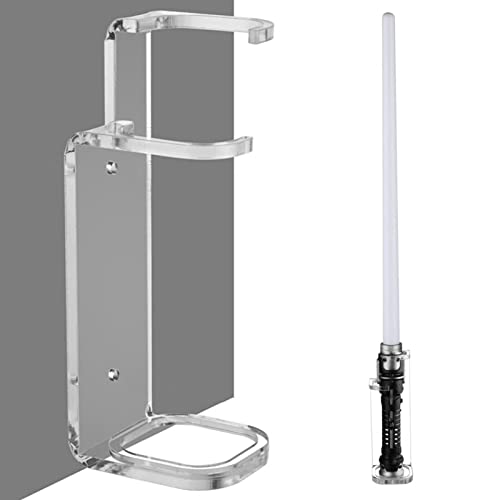 Samuliy Lichtschwert Wandhalter - Lichtschwert Ständer Acryl Lichtschwert Display Halterung - Lichtschwerthalter Wandhalterung - Geeignet Für Lichtschwert - Schwerterständer von Samuliy