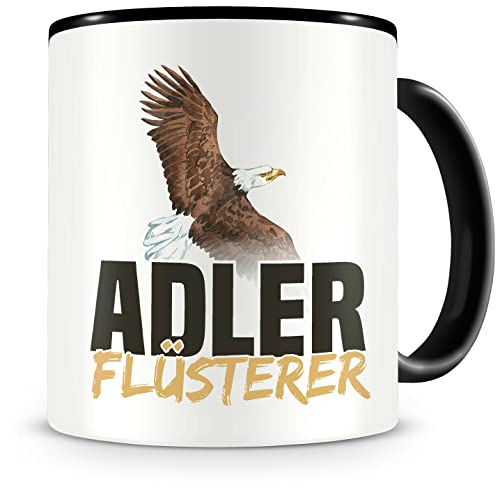 Samunshi® Adler Tasse mit Spruch Adler Flüsterer Geschenk für Adler Fans Kaffeetasse Lustige Tassen zum Geburtstag 300ml von Samunshi