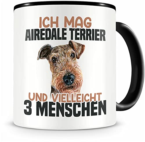 Samunshi® Airedale Terrier Tasse mit Spruch Ich mag Airedale Terrier Geschenk für Hunde Fans Kaffeetasse Lustige Tassen zum Geburtstag von Samunshi