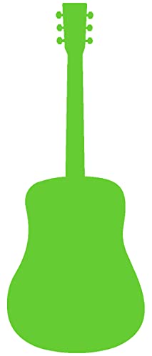 Samunshi® Akustische Gitarre Aufkleber 12 x 30cm lindgrün von Samunshi