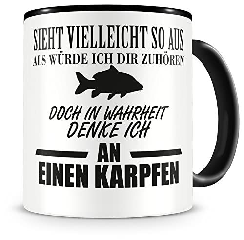 Samunshi® Angel Tasse Fisch - Karpfen Tasse - Angler Geschenke für Männer Angel Zubehör Geschenk für Angler Zubehör von Samunshi