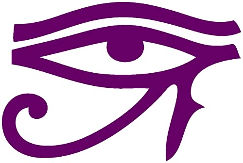 Samunshi® Aufkleber Auge des Ra Tatzenkreuz Kanonenkreuz für Auto Motorrad in 10 Größen und 25 Farben (4x2,7cm violett lila) von Samunshi
