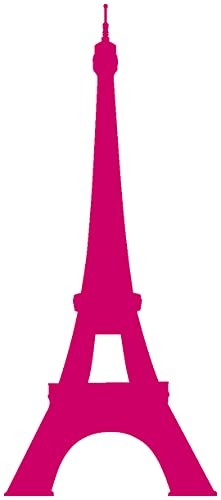 Samunshi® Aufkleber Eiffelturm Paris Autoaufkleber 6,5 x 15cm pink von Samunshi
