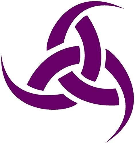 Samunshi® Aufkleber Odins DREI Hörner Vikings Wikinger für Auto Motorrad in 13 Größen und 25 Farben (4x4cm violett lila) von Samunshi