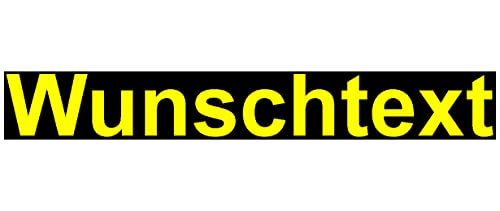 Samunshi® Aufkleber Schriftzug Autoaufkleber Werbung in 9 Größen und 25 Farben (1x40cm gelb) von Samunshi