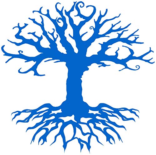 Samunshi® Aufkleber Yggdrasil für Auto Motorrad Weltenbaum Baum des Lebens in 13 Größen und 25 Farben (15x15cm azurblau) von Samunshi