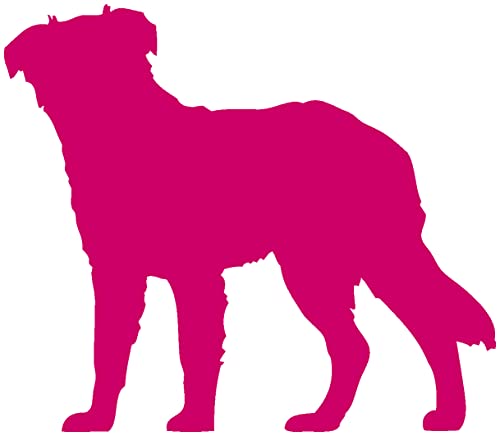 Samunshi® Australian Shepherd Hunde Aufkleber Autoaufkleber Sticker in 6 Größen und 25 Farben (15x12,9cm pink) von Samunshi