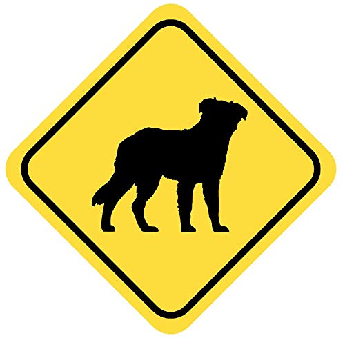 Samunshi® Australian Shepherd Warnschild Warndreieck Aufkleber Achtung Vorsicht Hund - 15x15cm mehrfarbig von Samunshi