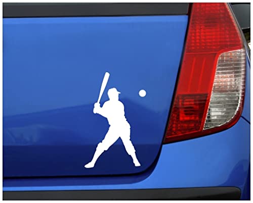 Samunshi® Autoaufkleber Baseballspieler Aufkleber 15 x 10,4cm türkis von Samunshi