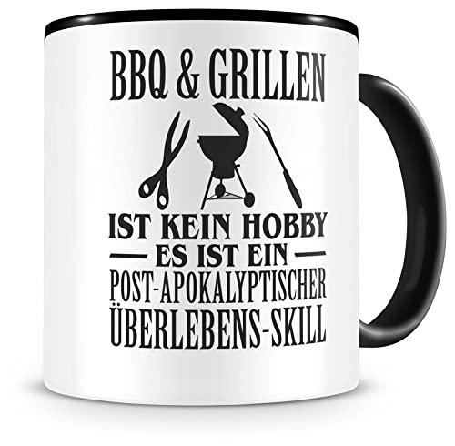 Samunshi® BBQ & Grillen ist kein Hobby Tasse Kaffeetasse Teetasse Kaffeepott Kaffeebecher Becher von Samunshi