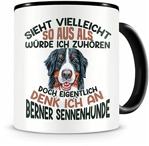 Samunshi® Berner Sennenhund Tasse mit Spruch Sieht vielleicht so aus Berner Sennenhund Geschenk für Hunde Fans Kaffeetasse Lustige Tassen zum Geburt von Samunshi