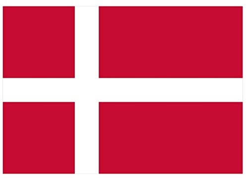 Samunshi® Dänemark Flagge Aufkleber Autoaufkleber in den Nationalfarben - 10x7cm von Samunshi