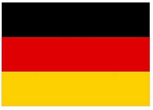 Samunshi® Deutschland Flagge Aufkleber Autoaufkleber in den Nationalfarben - 100x70cm von Samunshi