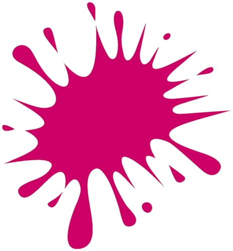 Samunshi® Farbkleckse Aufkleber Klecks Sticker in 6 Größen und 25 Farben (7,5x8cm pink) von Samunshi