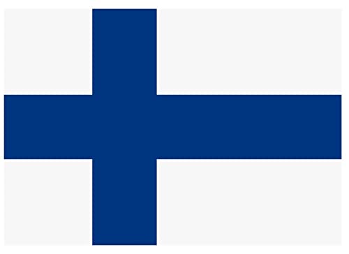 Samunshi® Finnland Flagge Aufkleber Autoaufkleber in den Nationalfarben - 8x5,6cm von Samunshi