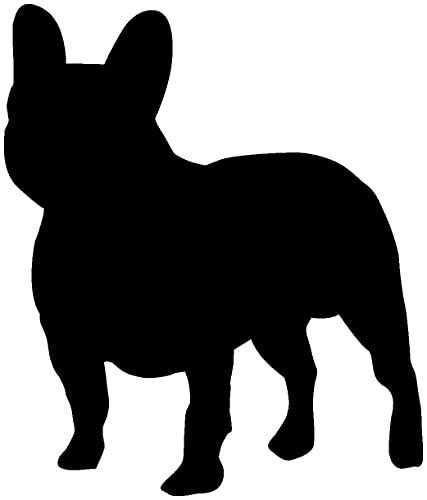 Samunshi® Französische Bulldogge als Wandtattoo in verschiedenen Farben und Größen - Hunde Aufkleber 26 x 30cm schwarz von Samunshi