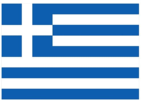 Samunshi® Griechenland Flagge Aufkleber Autoaufkleber in den Nationalfarben - 25x17,5cm von Samunshi