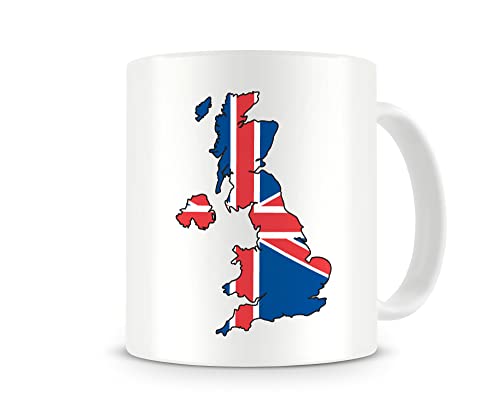 Samunshi® Großbritannien in Nationalfarben Tasse Kaffeetasse Teetasse England UK von Samunshi