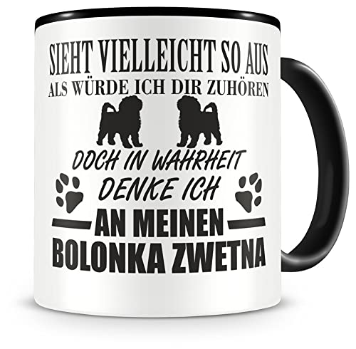 Samunshi® Ich denke an meinen Bolonka Zwetna Hunde Tasse Kaffeetasse Teetasse Kaffeepott Kaffeebecher Becher von Samunshi
