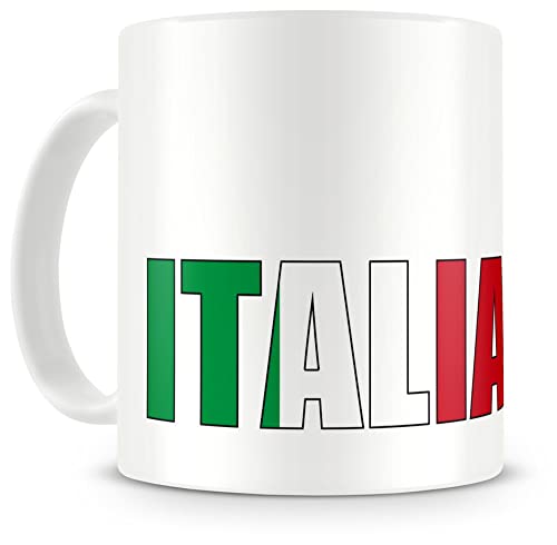 Samunshi® Italien Italia Schriftzug Tasse Kaffeetasse Teetasse von Samunshi