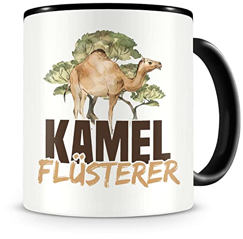 Samunshi® Kamel Tasse mit Spruch Kamel Flüsterer Geschenk für Kamel Fans Kaffeetasse Lustige Tassen zum Geburtstag 300ml von Samunshi